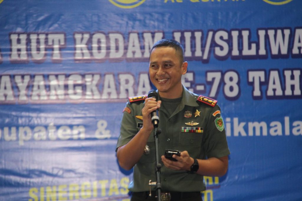 Peringati HUT Kodam lll/SLW ke – 78 Kodim Tasikmalaya.Gelar festival lomba Hadroh, lomba Adzan, lomba Tahfidz Alqur’an, lomba Musabaqoh Syahril&nbsp;Qur’an