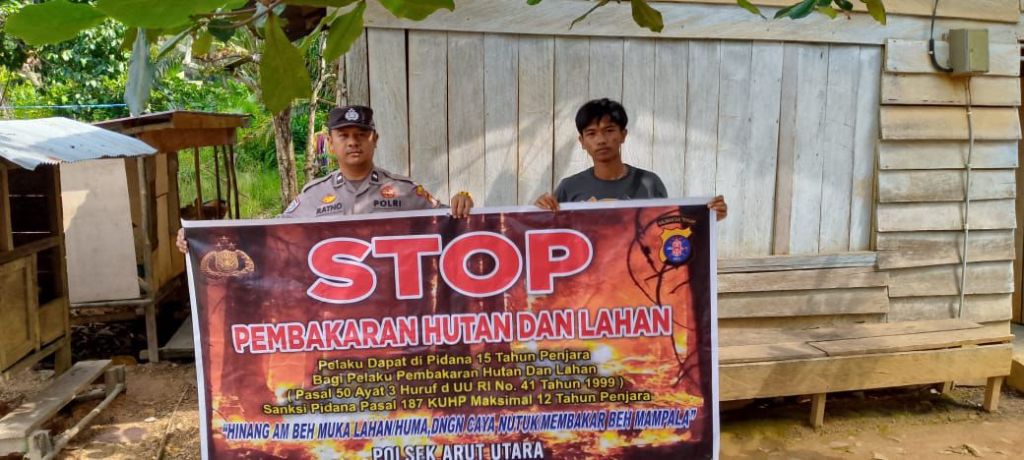 Polsek Aruta Ajak Masyarakat Serius Cegah&nbsp;Karhutla