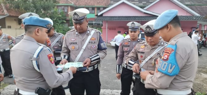 Propam Polres Lebak Laksanakan Gaktiplin Kepada Anggota Satlantas Polres&nbsp;Lebak