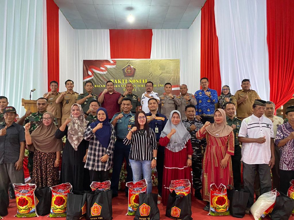 Bakti Sosial Dalam Rangka Serbuan Teritorial TNI TA 2024 di Wilayah Kodim 1430/Konut