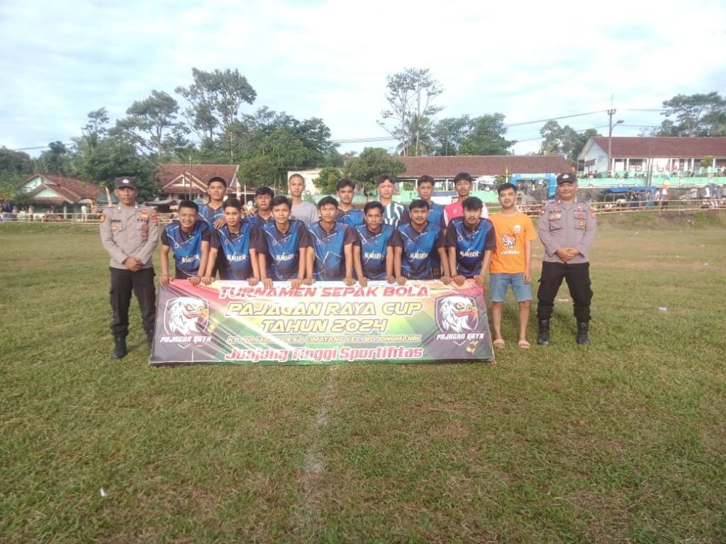 Polsek Bojongmanik Polres Lebak Siaga Amankan Turnamen Sepak Bola Pajagan Raya&nbsp;CUP