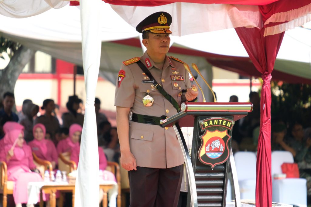Polda Banten Gelar Apel Pengamanan Gabungan Dalam Rangka Kunjungan Wakil Presiden RI di&nbsp;Tanara