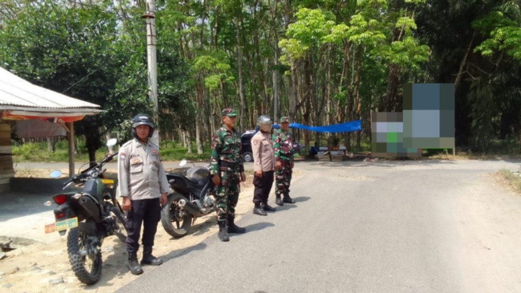 Berikan Rasa Aman Warga, TNI – Polri Gelar Patroli KRYD di Jalan Simpang Kampung Way&nbsp;Tuba