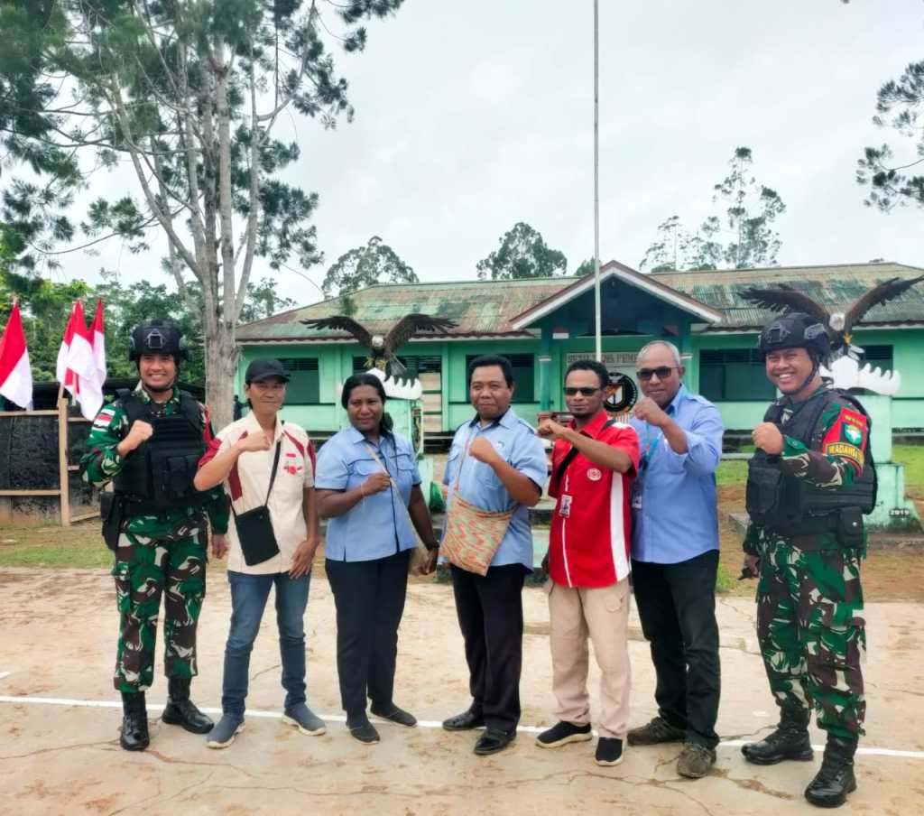 Satgas Pamtas Statis RI-PNG Yonif 111/KB Gandeng Media Sebagai Mitra Kerja Dalam Penugasan Di Perbatasan Papua&nbsp;Selatan